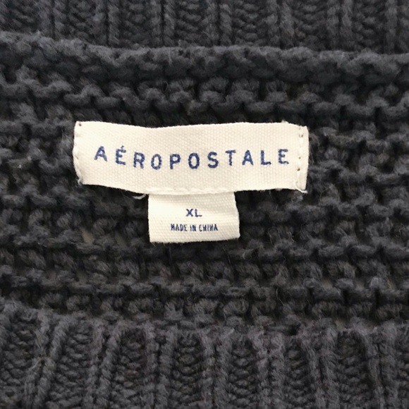 Striped Knit Crew Sweater - Aeropostale - Picture 5 of 5